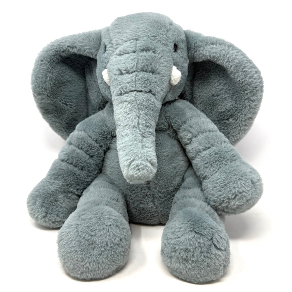 Animal Adventure Slate Blue Shaggy Plush Elephant‎ Stuffed Animal 16 Inch 2022